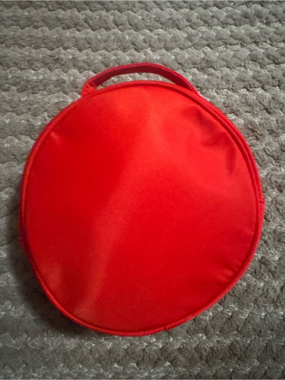 Salvatore Ferragamo Bright Red Round Cosmetic Pouch - Picture 4 of 9